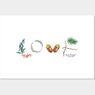 Love from nature Posters and Art